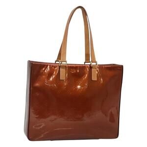 LOUIS VUITTON Monogram Vernis Columbus Tote Bag Bronze M91134